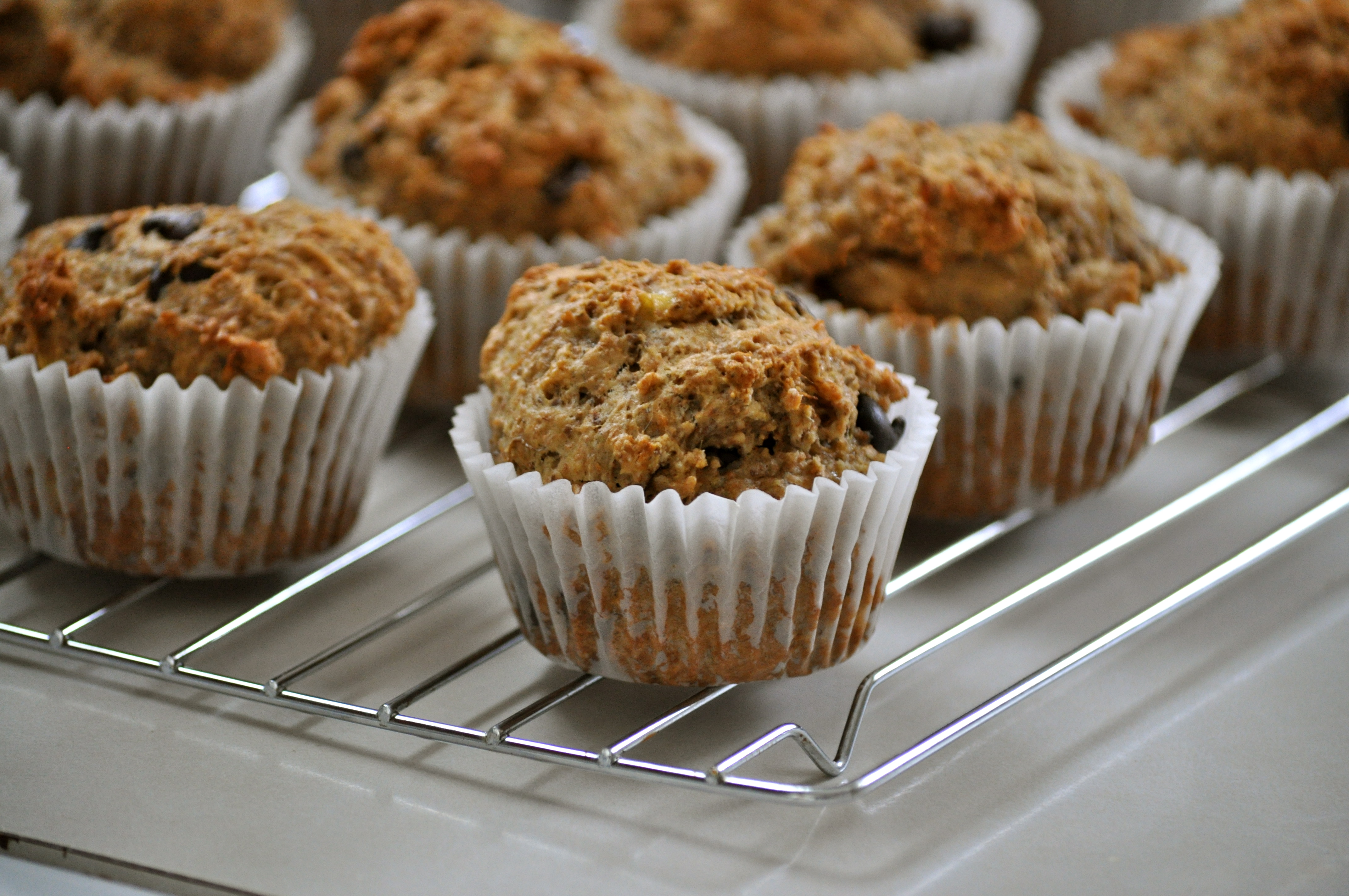 Banana Flax Muffins | Once Upon a Recipe