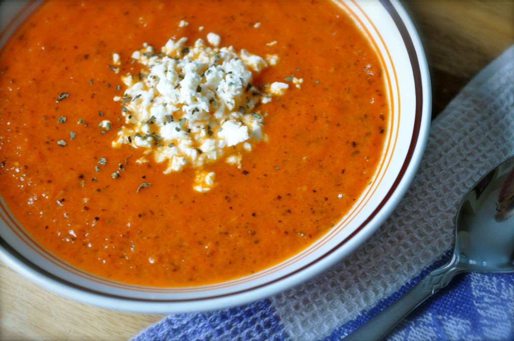 Fire-Roasted Tomato Bisque | Once Upon a Recipe