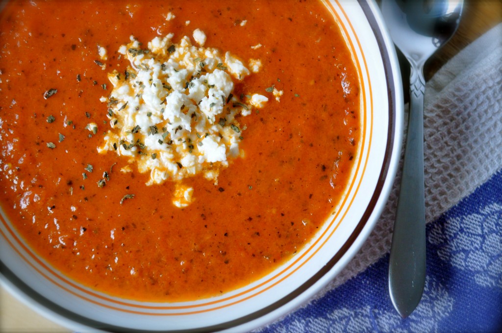 Fire-Roasted Tomato Bisque | Once Upon a Recipe