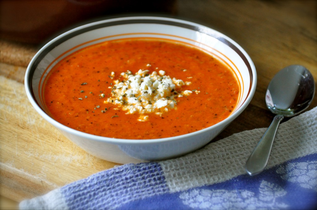 Fire-Roasted Tomato Bisque | Once Upon a Recipe