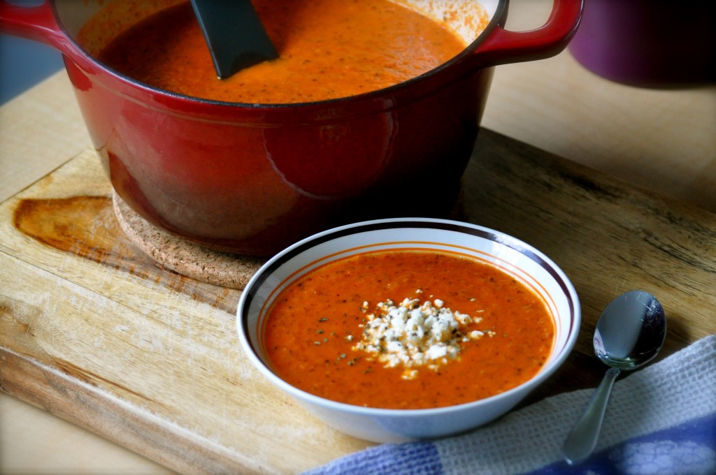 Fire-Roasted Tomato Bisque | Once Upon a Recipe