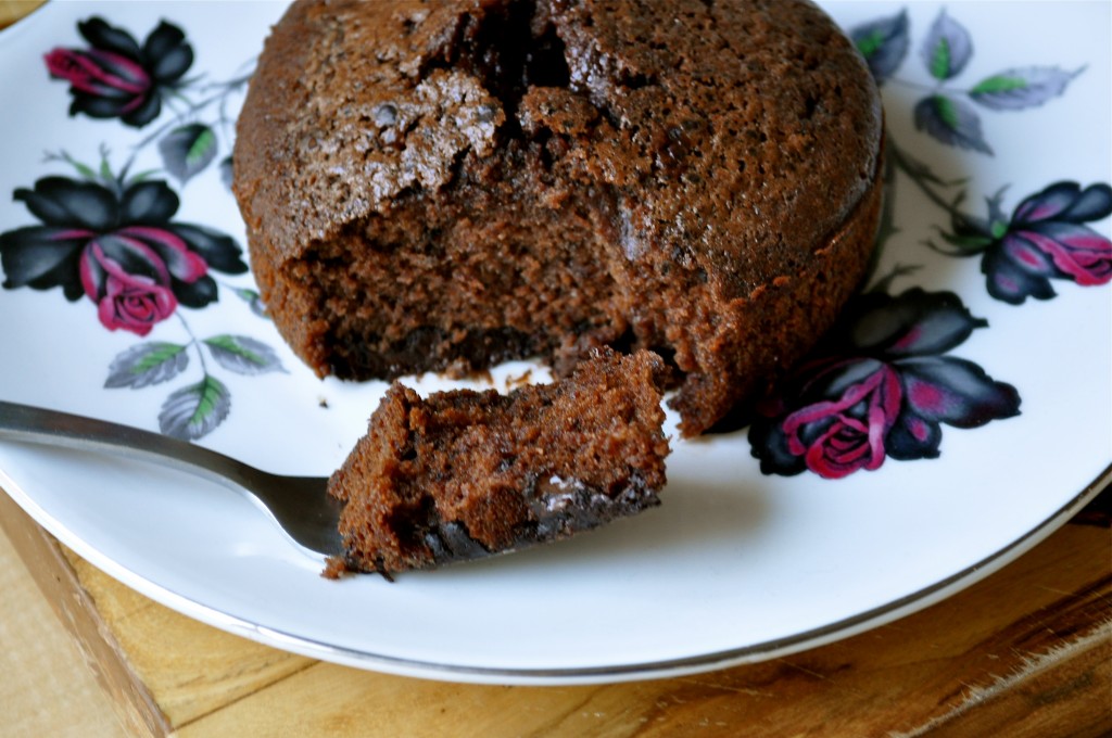 Sticky Chocolate Cake for One | Once Upon a Recipe