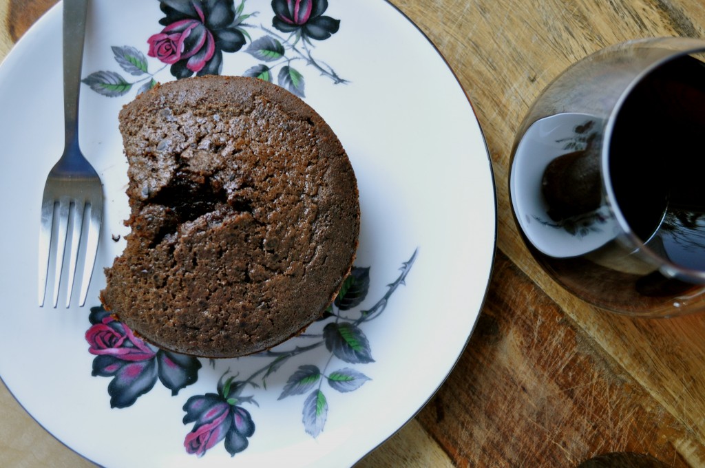 Sticky Chocolate Cake for One | Once Upon a Recipe