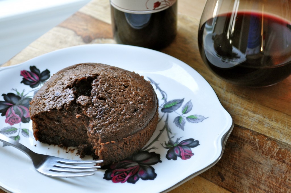 Sticky Chocolate Cake for One | Once Upon a Recipe