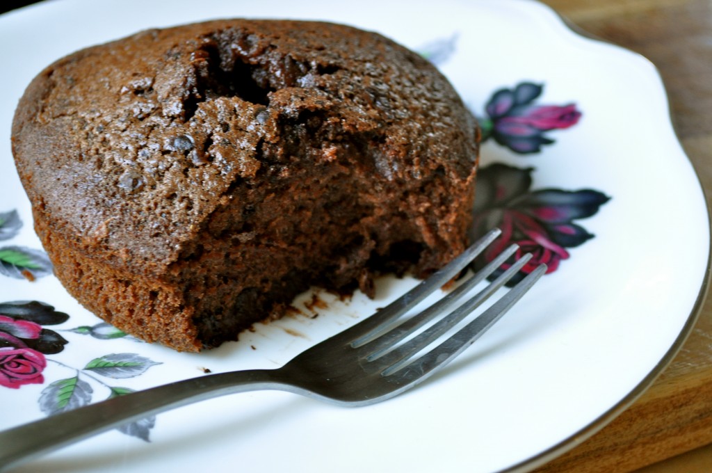 Sticky Chocolate Cake for One | Once Upon a Recipe