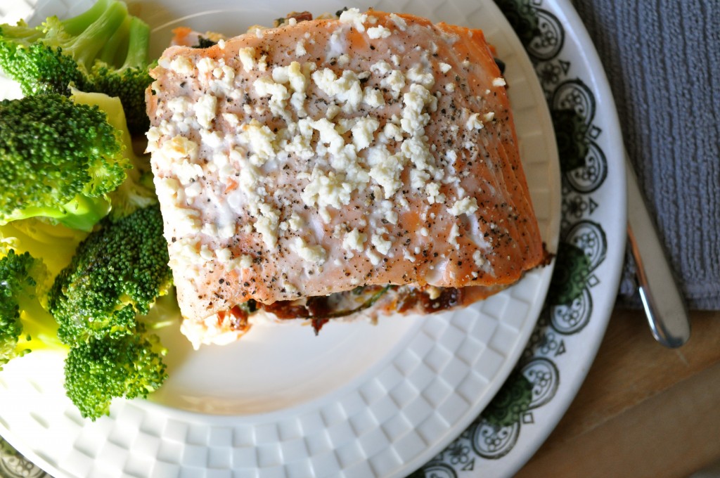 Stuffed Salmon | Once Upon a Recipe