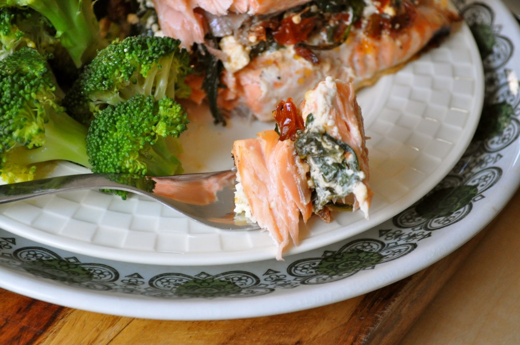 Stuffed Salmon | Once Upon a Recipe
