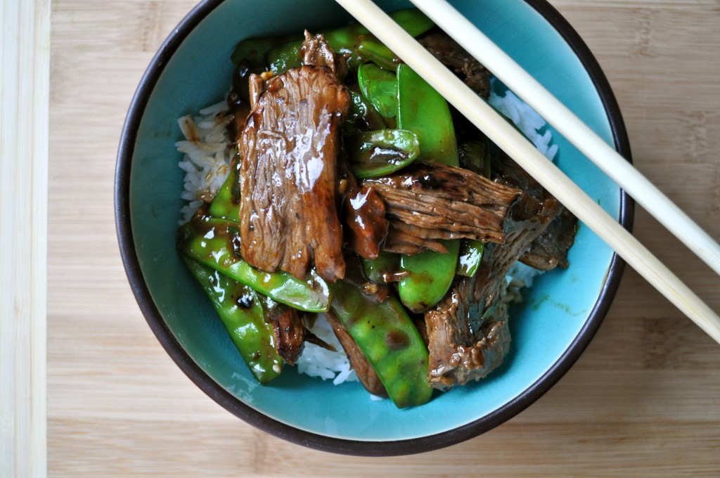 Beef with Snow Peas | Once Upon a Recipe