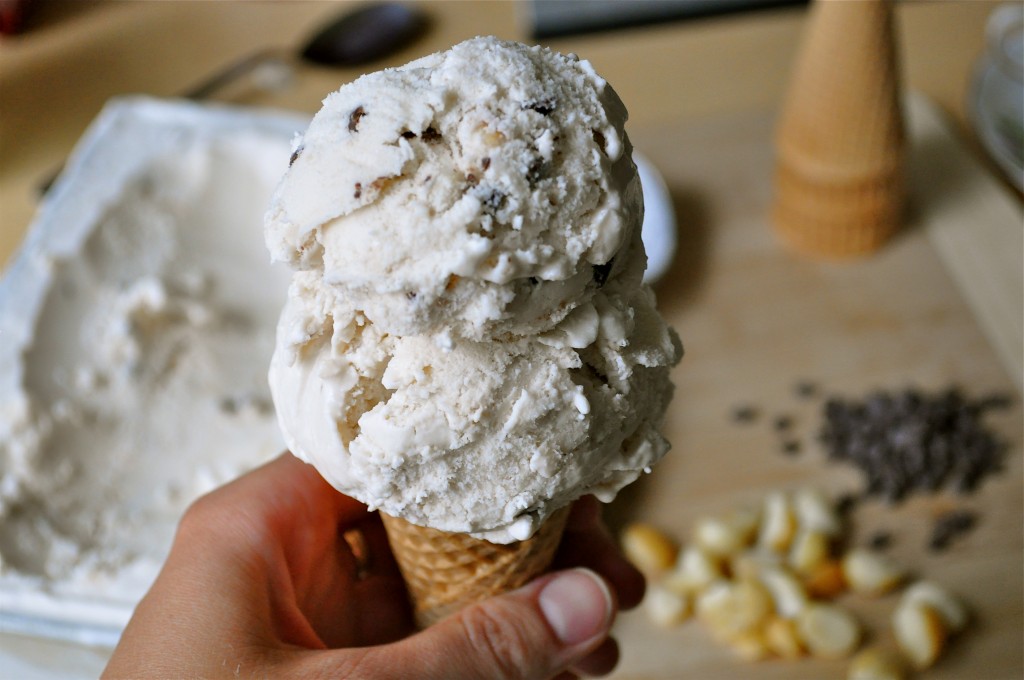 Vanilla Macadamia Nut Coffee Coconut Ice Cream | Once Upon a Recipe