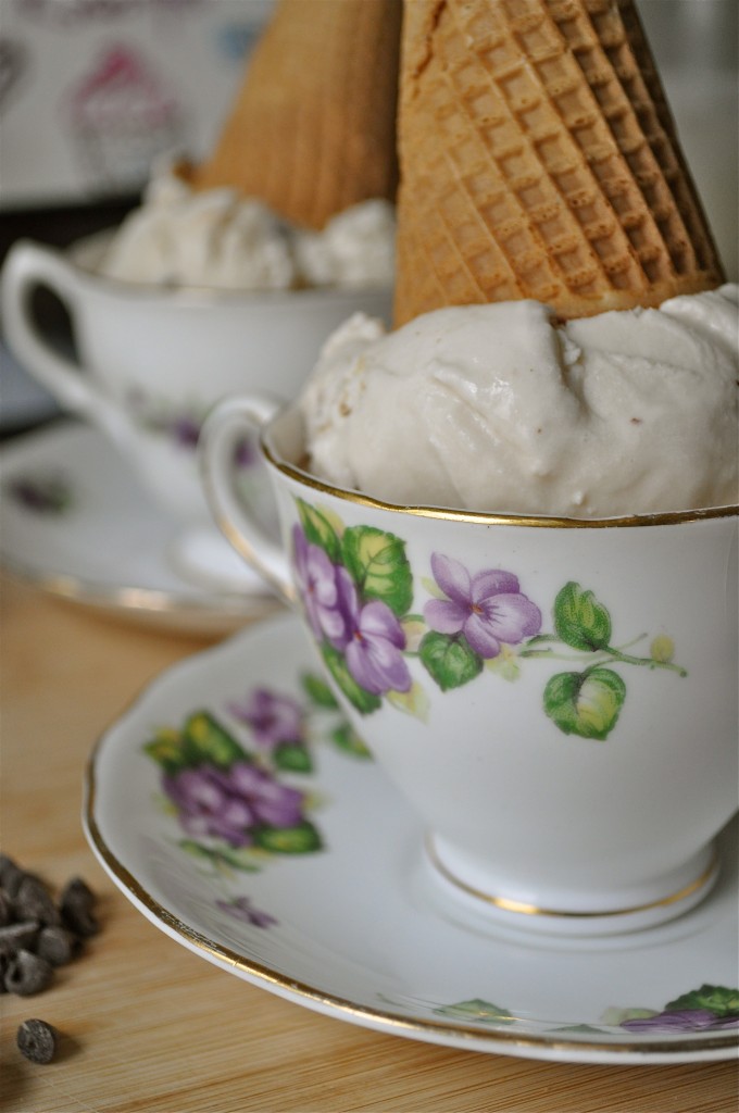 Vanilla Macadmia Nut Coffee Coconut Ice Cream | Once Upon a Recipe