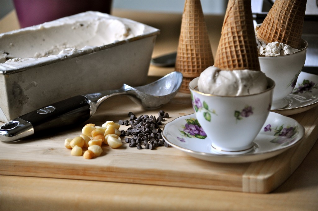 Vanilla Macadamia Nut Coffee Coconut Ice Cream | Once Upon a Recipe