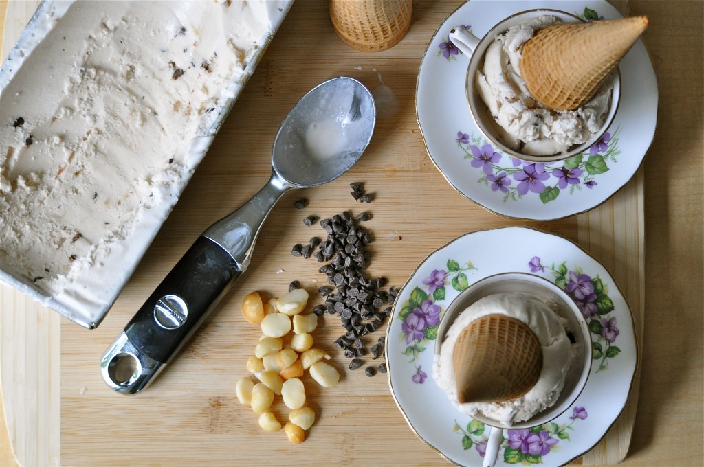 Vanilla Macadmia Nut Coffee Coconut Ice Cream | Once Upon a Recipe