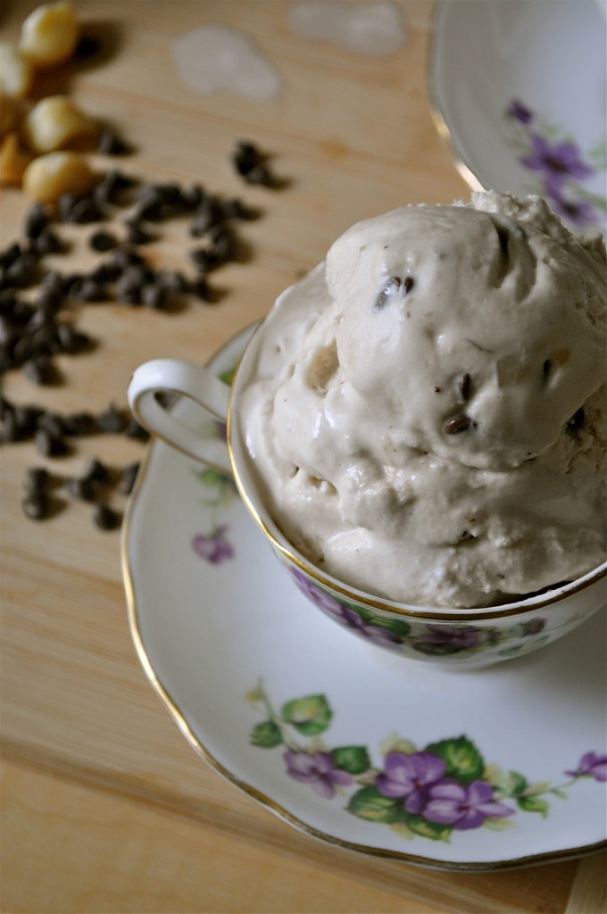 Vanilla Macadamia Nut Coffee Coconut Ice Cream | Once Upon a Recipe