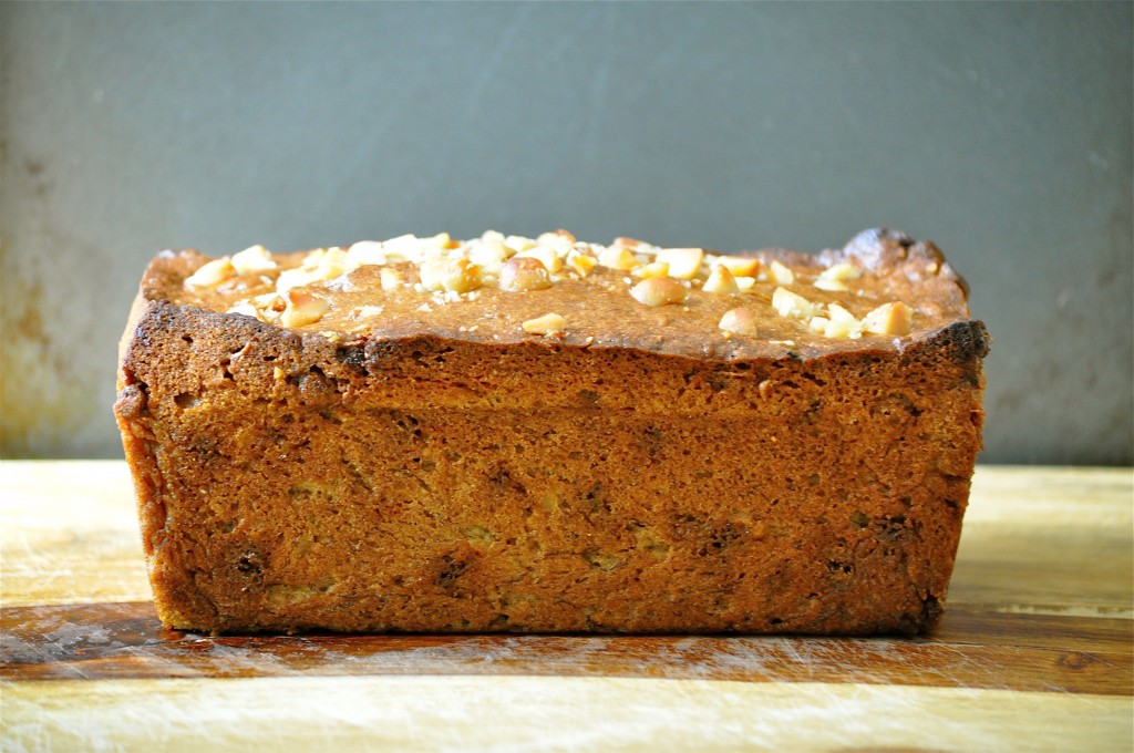 Browned Butter Banana Bread with Macadamia Nuts and Cinnamon Chips | Once Upon a Recipe