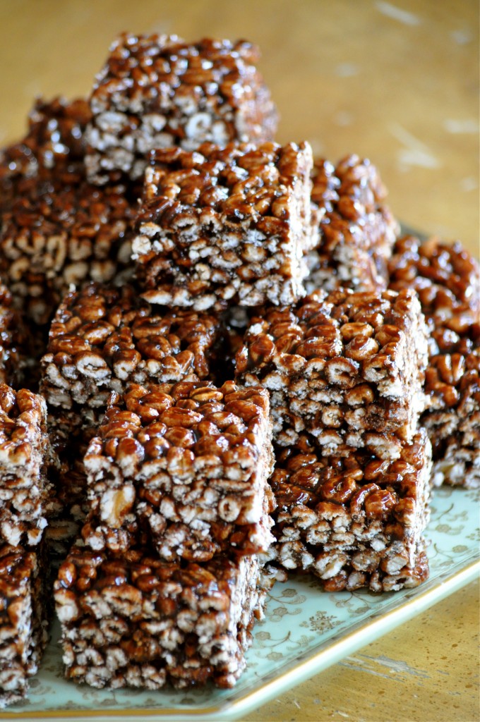 Puffed Wheat Squares | Once Upon a Recipe