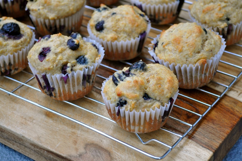 Greek Yogurt Blueberry Muffins | Once Upon a Recipe