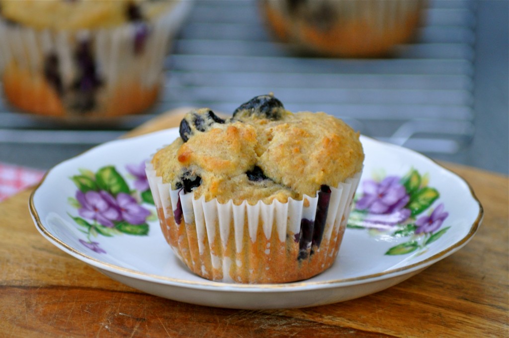 Greek Yogurt Blueberry Muffins | Once Upon a Recipe