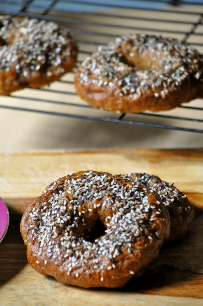 Whole Wheat Pumpkin Spice Bagels | Once Upon a Recipe