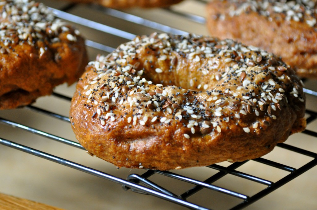 Whole Wheat Pumpkin Spice Bagels | Once Upon a Recipe