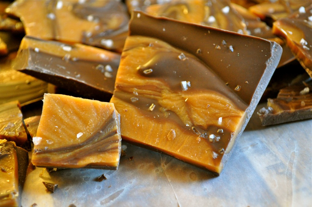 Salted Caramel Bark | Once Upon a Recipe