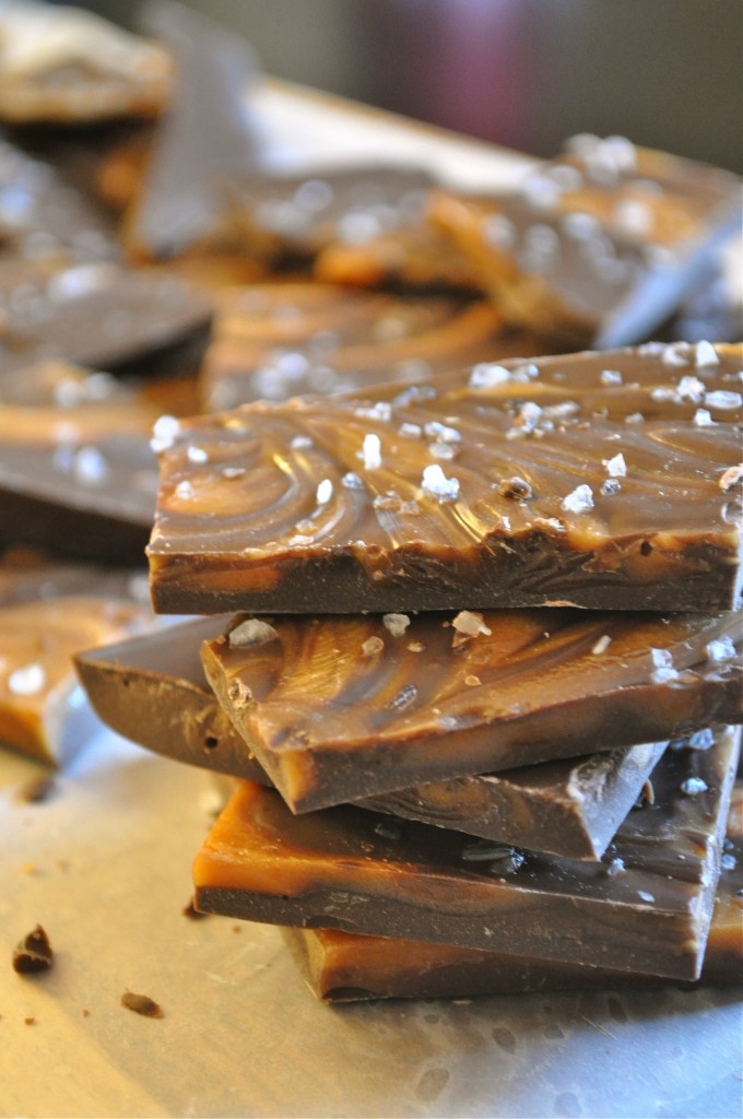 Salted Caramel Bark | Once Upon a Recipe