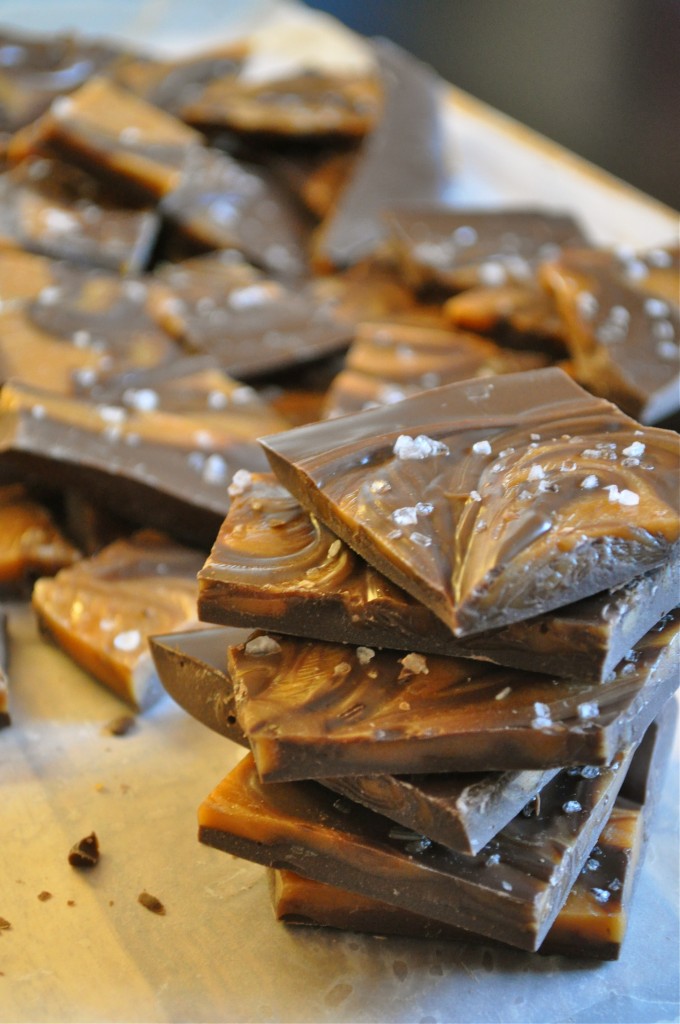 Salted Caramel Bark | Once Upon a Recipe