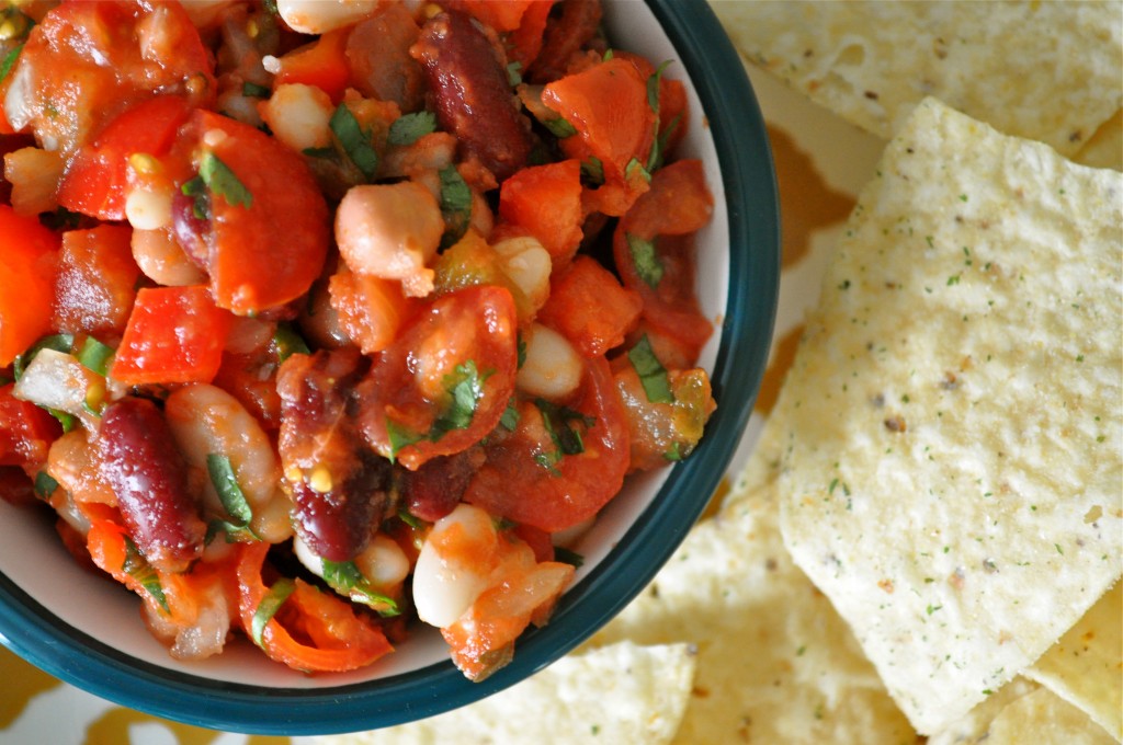 Fresh Bean Salsa | Once Upon a Recipe