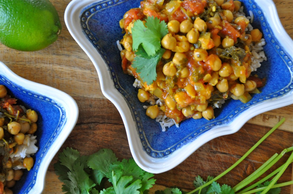 Coconut Chana Saag | Once Upon a Recipe