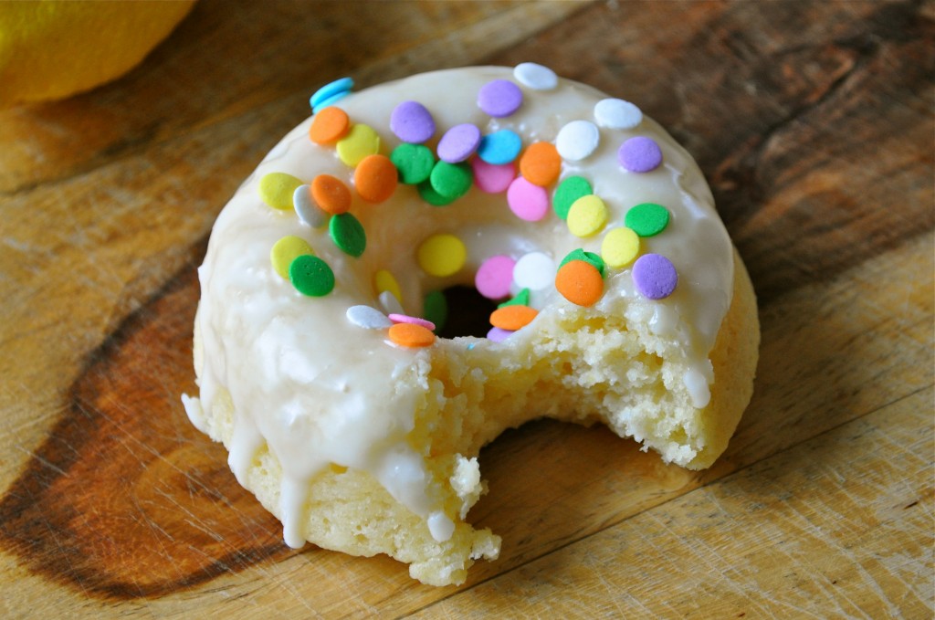 Lemon Yogurt Baked Donuts | Once Upon a Recipe