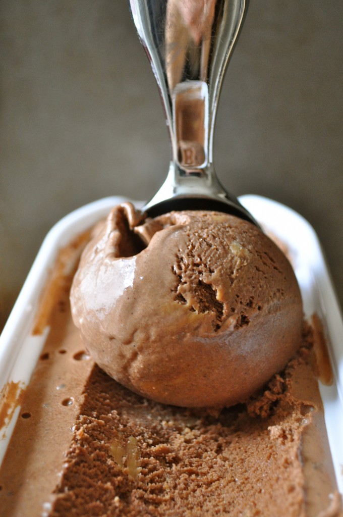 Chocolate Peanut Butter Banana & Cookie Chunk Ice Cream | Once Upon a Recipe