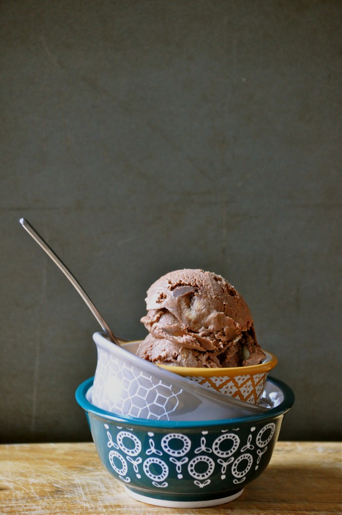 Chocolate Peanut Butter Banana & Cookie Chunk Ice Cream | Once Upon a Recipe