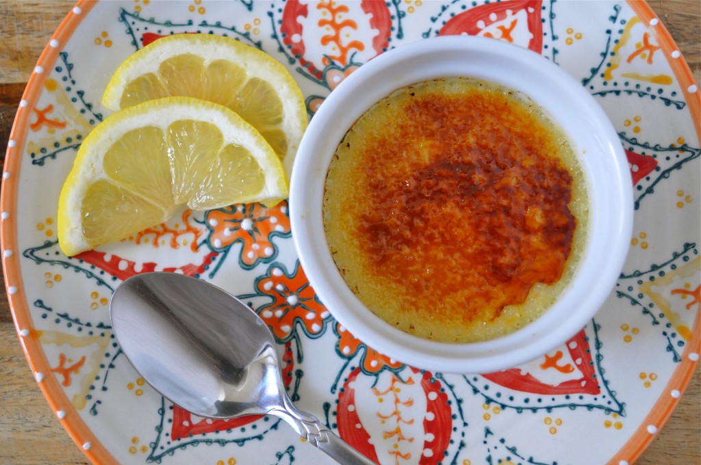 Lemon White Chocolate Crème Brûlée | Once Upon a Recipe