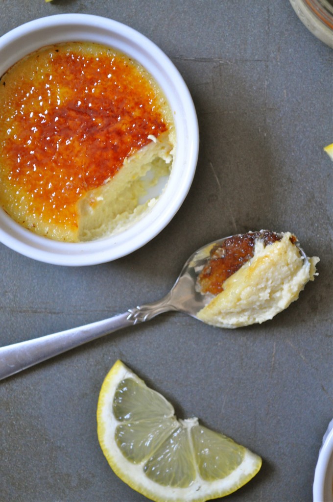 Lemon White Chocolate Crème Brûlée | Once Upon a Recipe