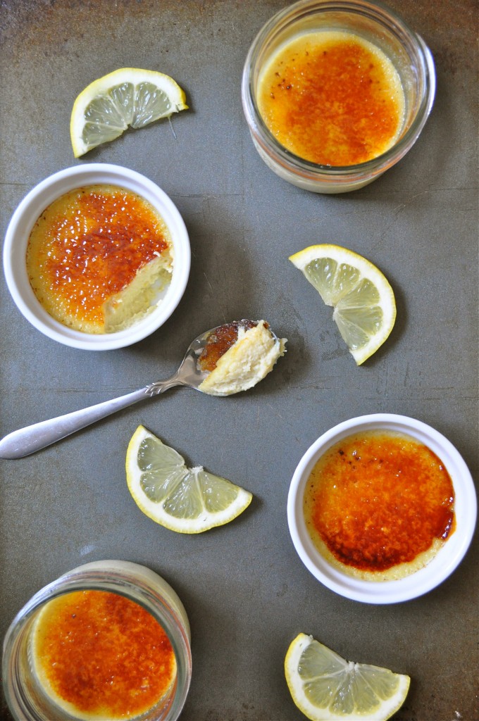 Lemon White Chocolate Crème Brûlée | Once Upon a Recipe