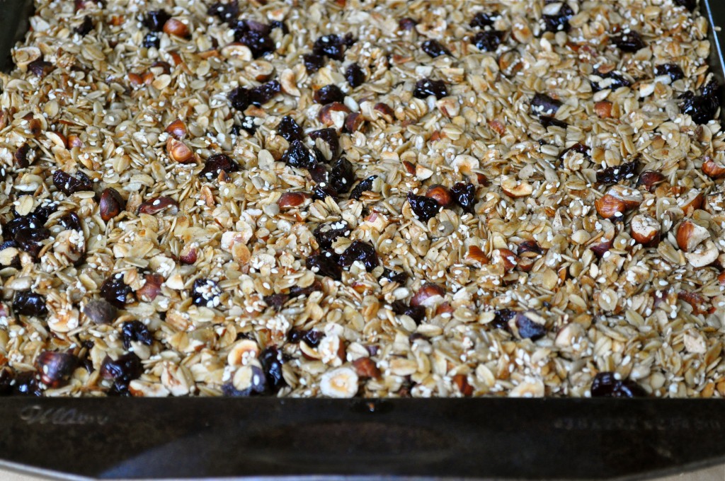 Cherry Hazelnut Granola | Once Upon a Recipe