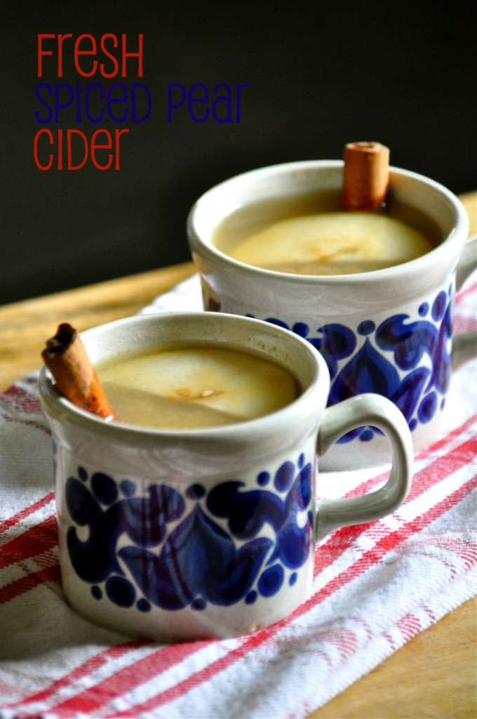 Fresh Spiced Pear Cider | Once Upon a Recipe