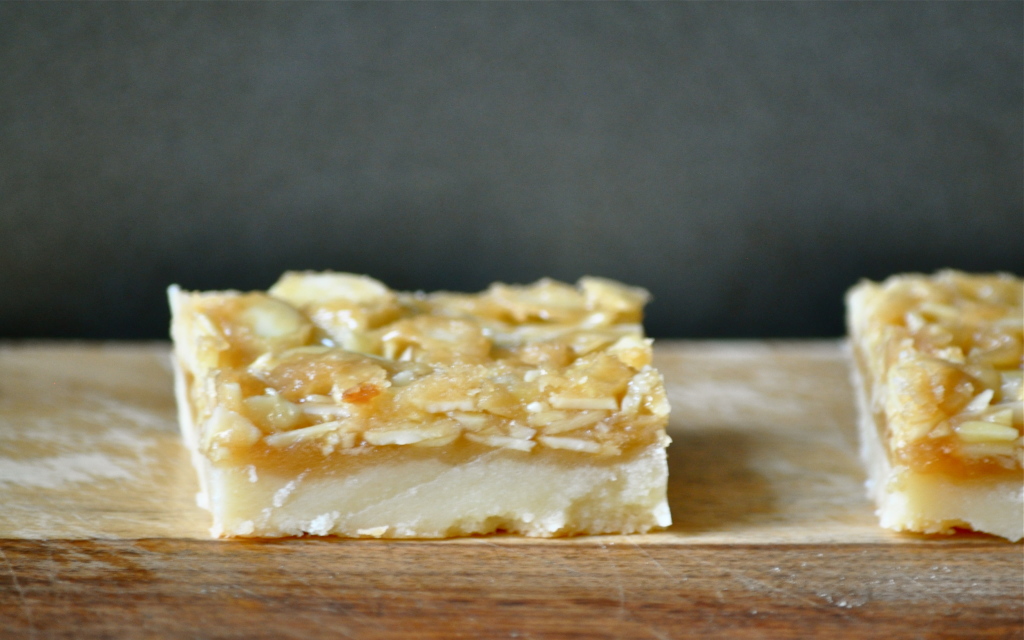 Almond Shortbread Bars | Once Upon a Recipe