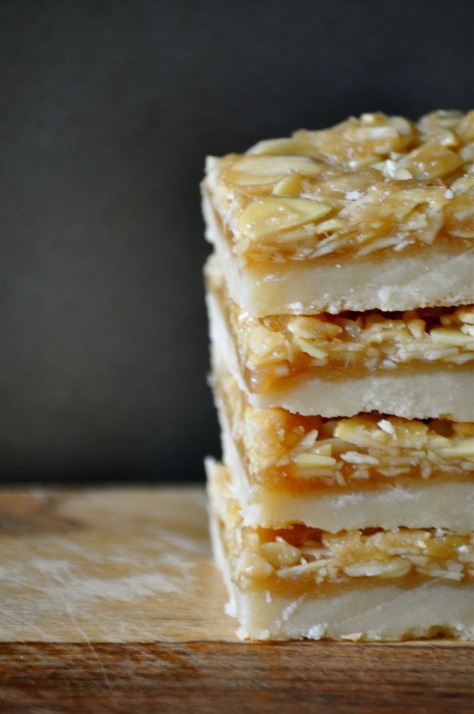 Almond Shortbread Bars | Once Upon a Recipe