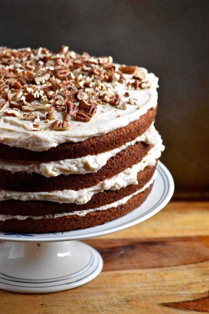 Butter Celebrates! Banana Caramel Pecan Cake