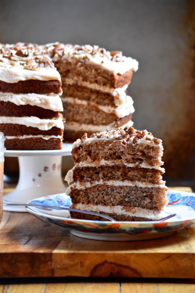 Butter Celebrates! Banana Caramel Pecan Cake