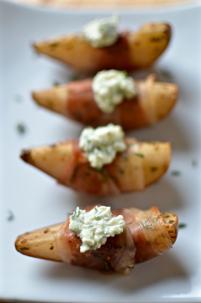 Per La Famiglia: Balsamic Roasted Pear Wedges with Prosciutto + A Giveaway! | Once Upon a Recipe